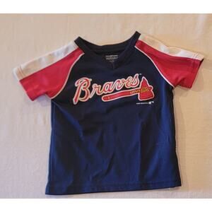 Atlanta Braves Team Athletics Shirt Youth 3T MLB Baseball